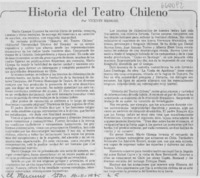 Historia del teatro chileno