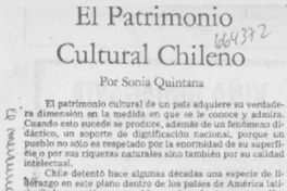 El Patrimonio Cultural Chileno