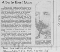 Alberto Blest Gana.