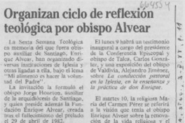 Organizan ciclo de reflexión teológica por obispo Alvear.