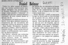 Daniel Belmar  [artículo] Ramón Riquelme.
