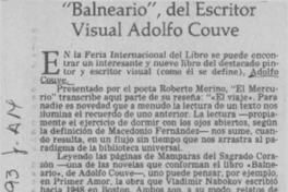 Balneario, del escritor visual Adolfo Couve.  [artículo]