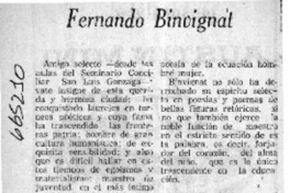 Fernando Binvignat  [artículo] J. H.