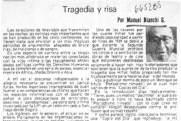 Tragedia y risa  [artículo] Manuel Bianchi.