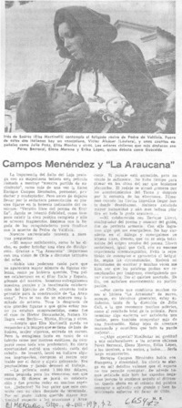 Campos Menéndez y "La Araucana"