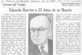 Eduardo Barrios a 25 años de su muerte