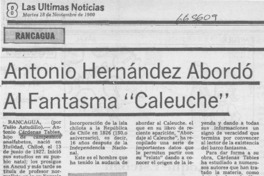 Antonio Hernández abordó al fantasma "Caleuche"