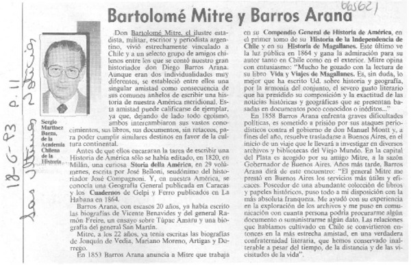 Bartolomé Mitre y Barros Arana.