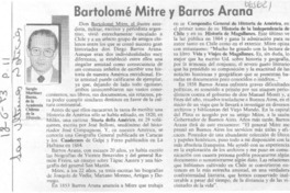 Bartolomé Mitre y Barros Arana.