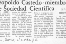 Leopoldo Castedo, miembro de la Sociedad Científica.