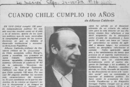 Cuando Chile cumplió 100 años