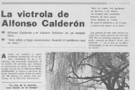 La victrola de Alfonso Calderón