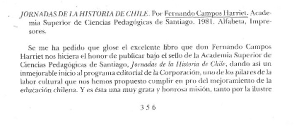Jornadas de la historia de Chile