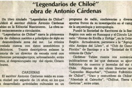 Legendarios de Chiloé" obra de Antonio Cárdenas.