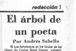 El árbol de Correa  [artículo] Andrés Sabella.