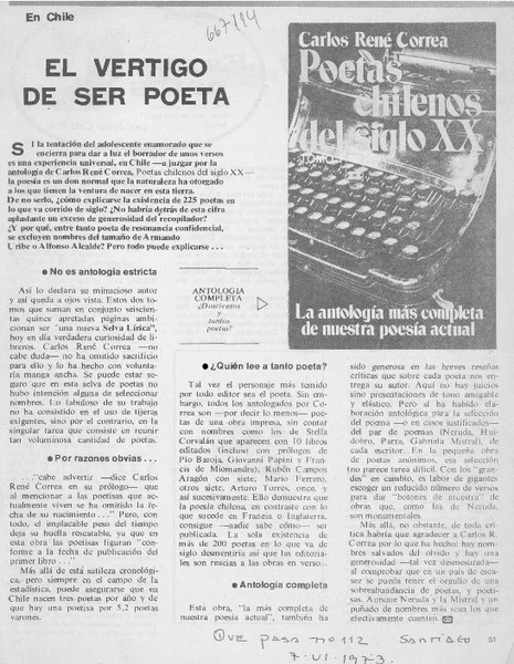 El Vértigo de ser poeta.