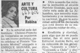 Arte y cultura  [artículo] Robina.