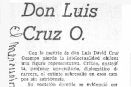 Don Luis Cruz O.