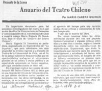 Anuario del teatro chileno