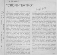 Croni-teatro.