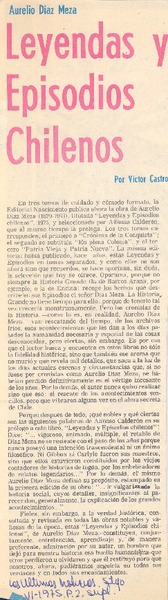 Leyendas y episodios chilenos