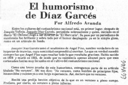 El humorismo de Díaz Garcés  [artículo] Alfredo Aranda.