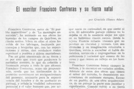 El escritor Francisco Contreras y su tierra natal