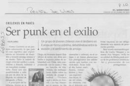 Ser punk en el exilio