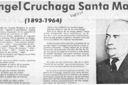 Angel Cruchaga Santa María (1893-1964).  [artículo]