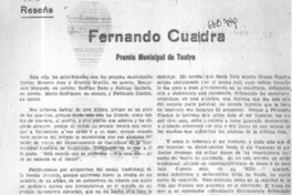 Fernando Cuadra  [artículo] José Promis.
