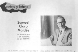 Samuel Claro Valdés : [entrevista]