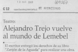 Alejandro Trejo vuelve al mundo de Lemebel