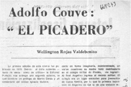Adolfo Couve, "El picadero"  [artículo] Wellington Rojas Valdebenito.