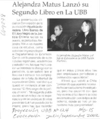 Alejandra Matus lanzó su segundo libro en La UBB.