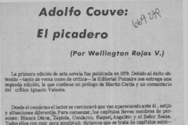 Adolfo Couve, el picadero  [artículo] Wellington Rojas Valdebenito.