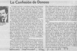La confesión de Donoso