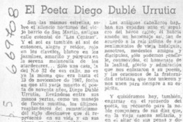 El poeta Diego Dublé Urrutia