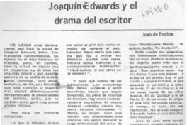 Joaquín Edwards y el drama del escritor