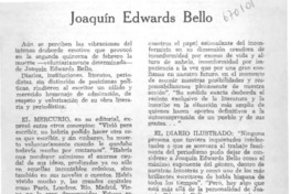 Joaquín Edwards Bello.