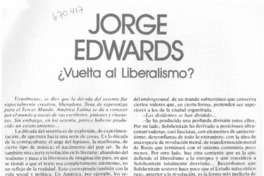 Jorge Edwards ¿vuelta al liberalismo? [entrevista]