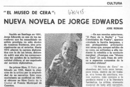 Nueva novela de Jorge Edwards [entrevista]