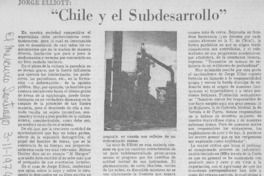Chile y el subdesarrollo"
