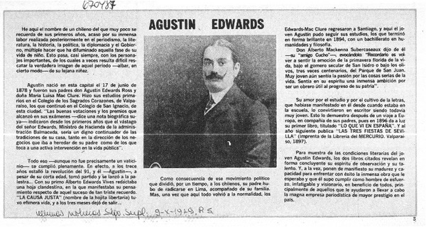 Agustín Edwards.