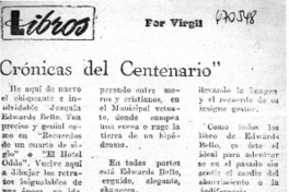 "Crónicas del centenario"