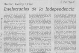 Intectuales de la Independencia.