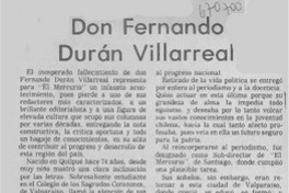 Don Fernando Durán Villarreal