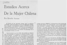 Estudios acerca de la mujer chilena