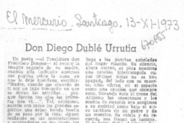 Don Diego Dublé Urrutia