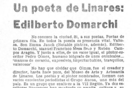 Un poeta de Linares: Edilberto Domarchi