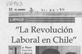 "La Revolución laboral en Chile".
